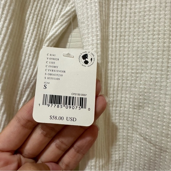 Free People BOHO On a Cloud White Bell Sleeve Bodysuit - Picture 5 of 7